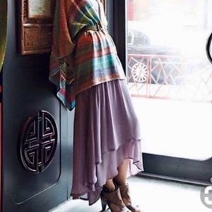 Anthropologie Left Of Center Maxi Layered Dress